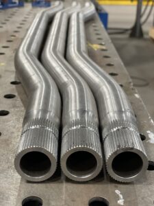 three torsion bars at Betts Spring Manufacturing